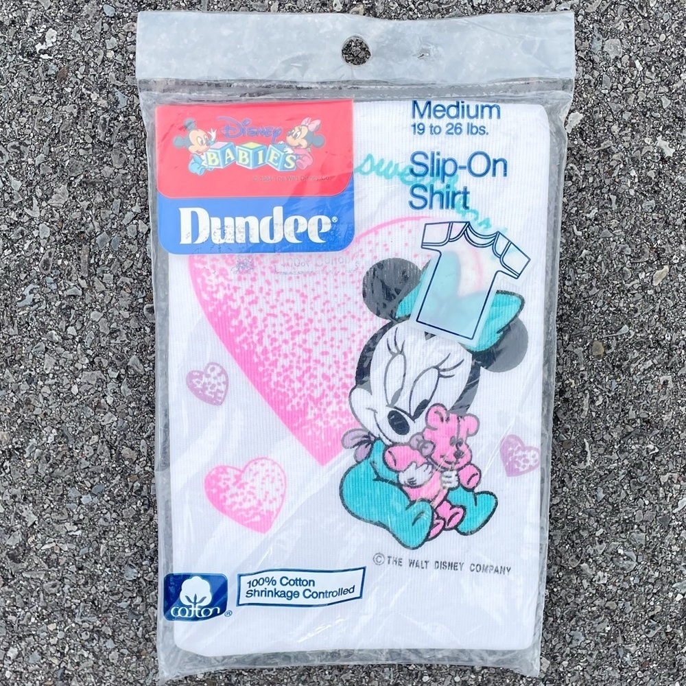 Minnie Little Sweetheart 1984 Disney Babies Tee Youth (Approx 6-12M /M 19-26lbs)